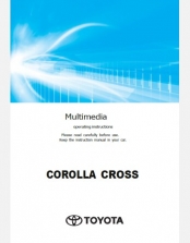 TOYOTA COROLLA CROSS 2025 NAVIGATION & MULTIMEDIA SYSTEM MANUAL IN ENGLISH